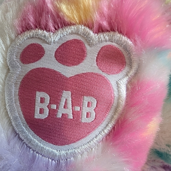 Build A Bear Floral Bunny Plush Flowers Sparkly Ears & Feet Frozen Let It Go - Picture 6 of 10